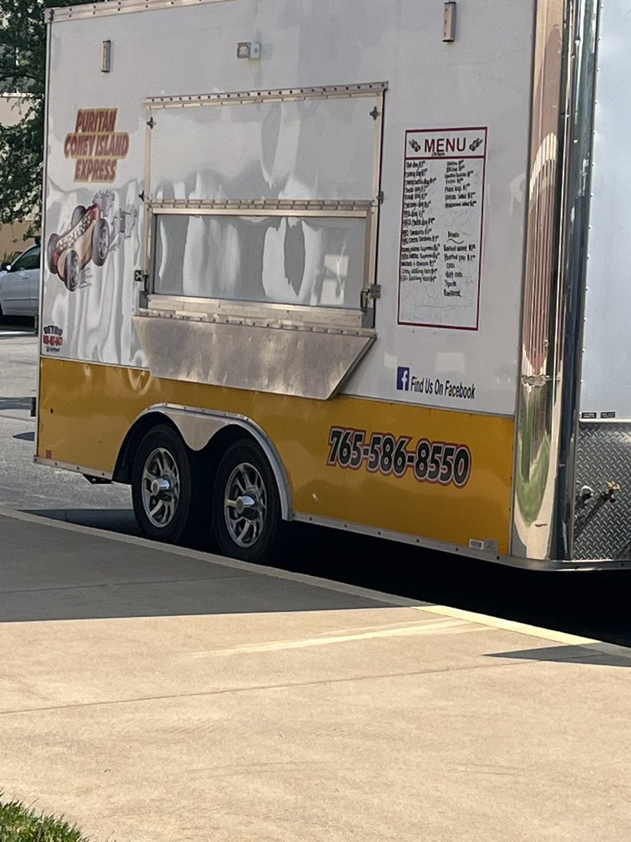 Puritan Coney Island Express is set up and ready to take your order so stop by.