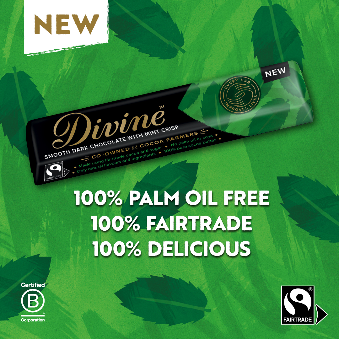 You spoke, and we listened!📣👂 Our delicious Dark Choc & Mint bar is now available in a 35g snack bar format! 🙌 100% palm oil free, 100% Fairtrade AND every bar improves the lives of farmers. Available on our webshop & independent stores nationwide🍫 ow.ly/qiOf50Or3yn