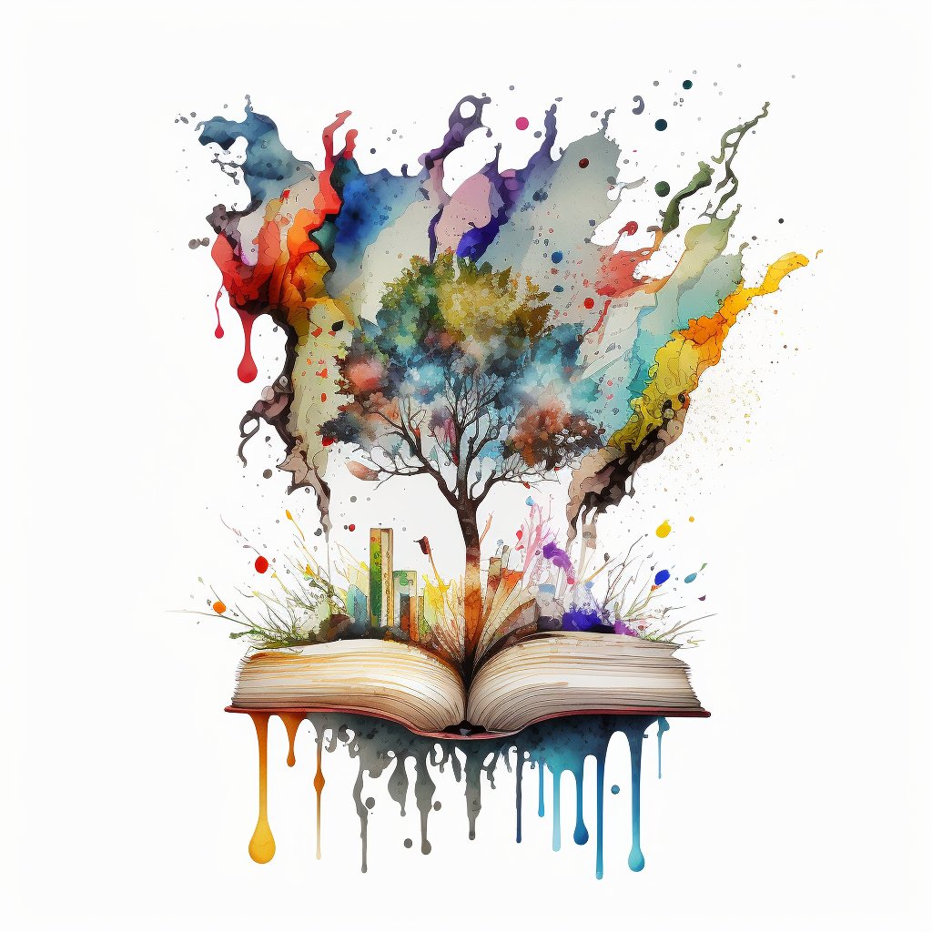 ian_dachs's tweet photo. Vlastní kolekce pro sezónu... jakoukoliv. Motiv #WritingIsArt zpracovaný v #MidjourneyAI , doladěný v Photoshopu a přenesený na tričko. Příští bude potterovský motiv (kupodivu). https://t.co/vCO3zq8lkP