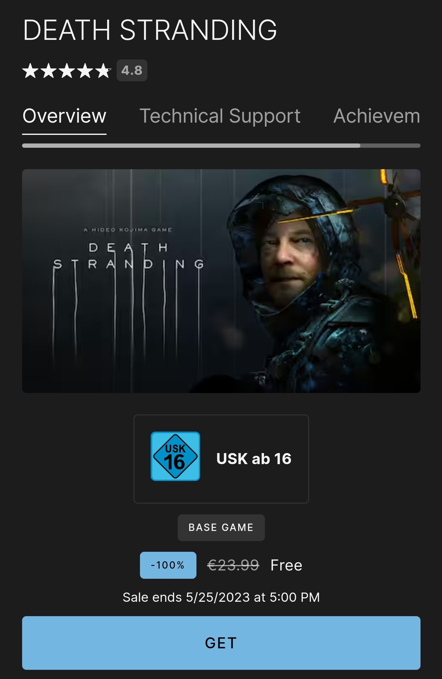 FREE Death Stranding on Epic Games Store (updated)