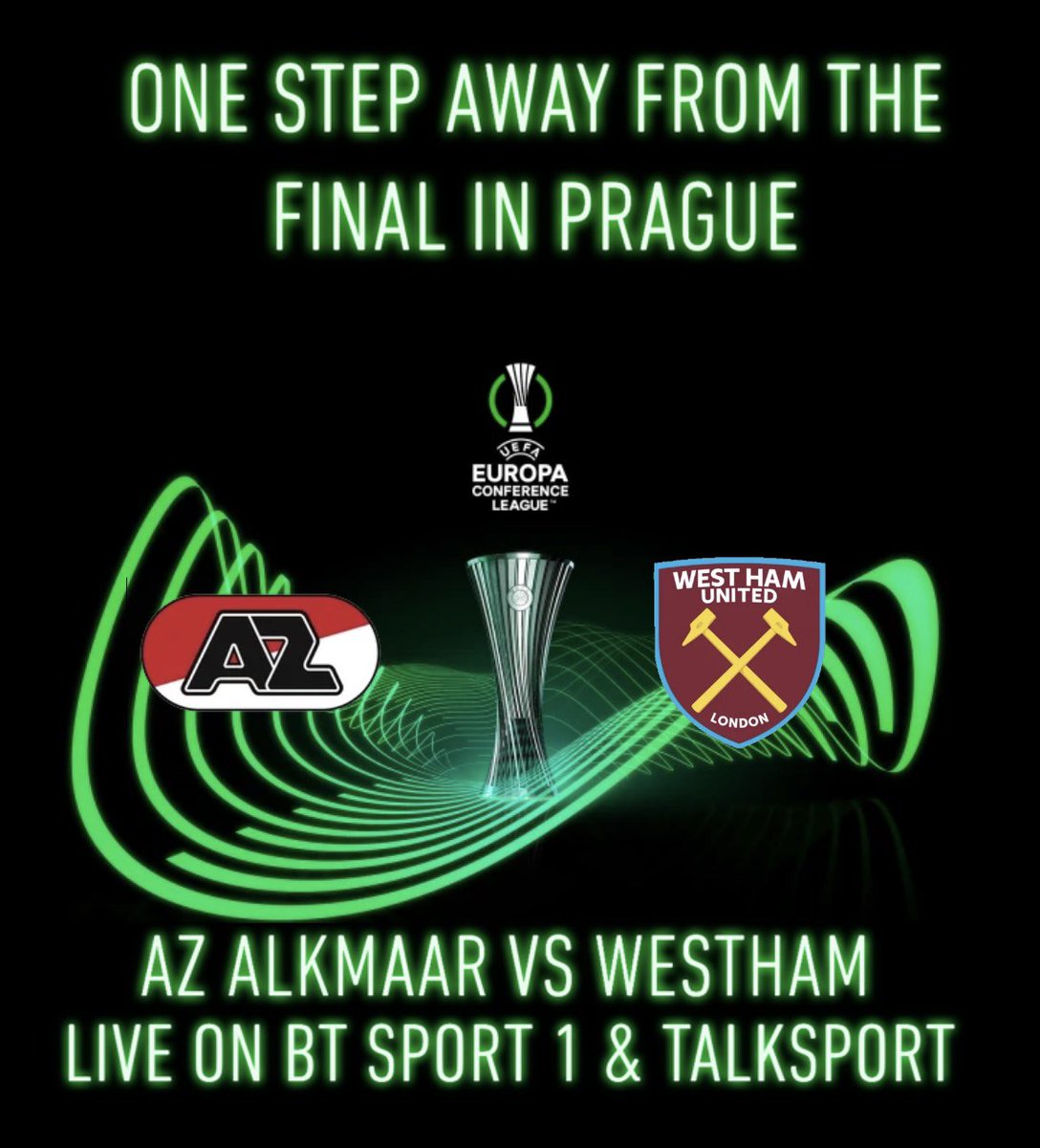 All or nothing tonight… 
Live on <a href="/btsportfootball/">tntsportsfootball</a> and <a href="/talkSPORT/">talkSPORT</a> 

#belfastirons #belfastironseuropeantour #WestHam #COYI #westhamfans #UEFAEuropaConferenceLeague