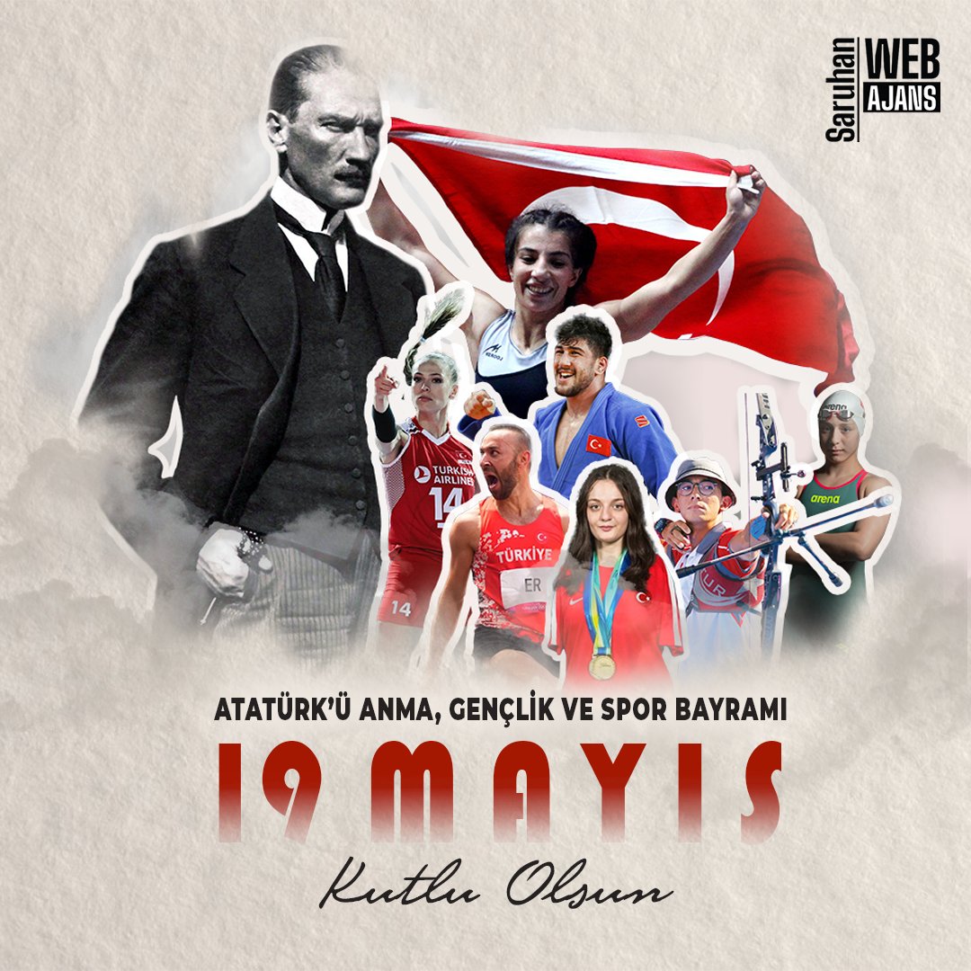 Gençliğe olan inancını her fırsatta dile getiren Ulu Önderimiz Mustafa Kemal Atatürk’ü minnet ve özlemle anıyoruz. 19 Mayıs Atatürk'ü Anma, Gençlik ve Spor Bayramımız kutlu olsun.

#19mayıs #atatürk #19mayısgençlikvesporbayramı #saruhanweb #eskişehir