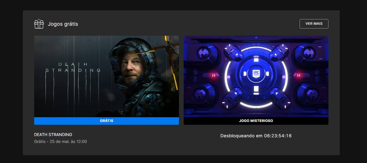 Gaming Lab 🕹 on X: 🚨DEATH STRANDING está gratuito na Epic Games Store  Jogo é o primeiro game misterioso da promoção. ↪️Resgate aqui:    / X