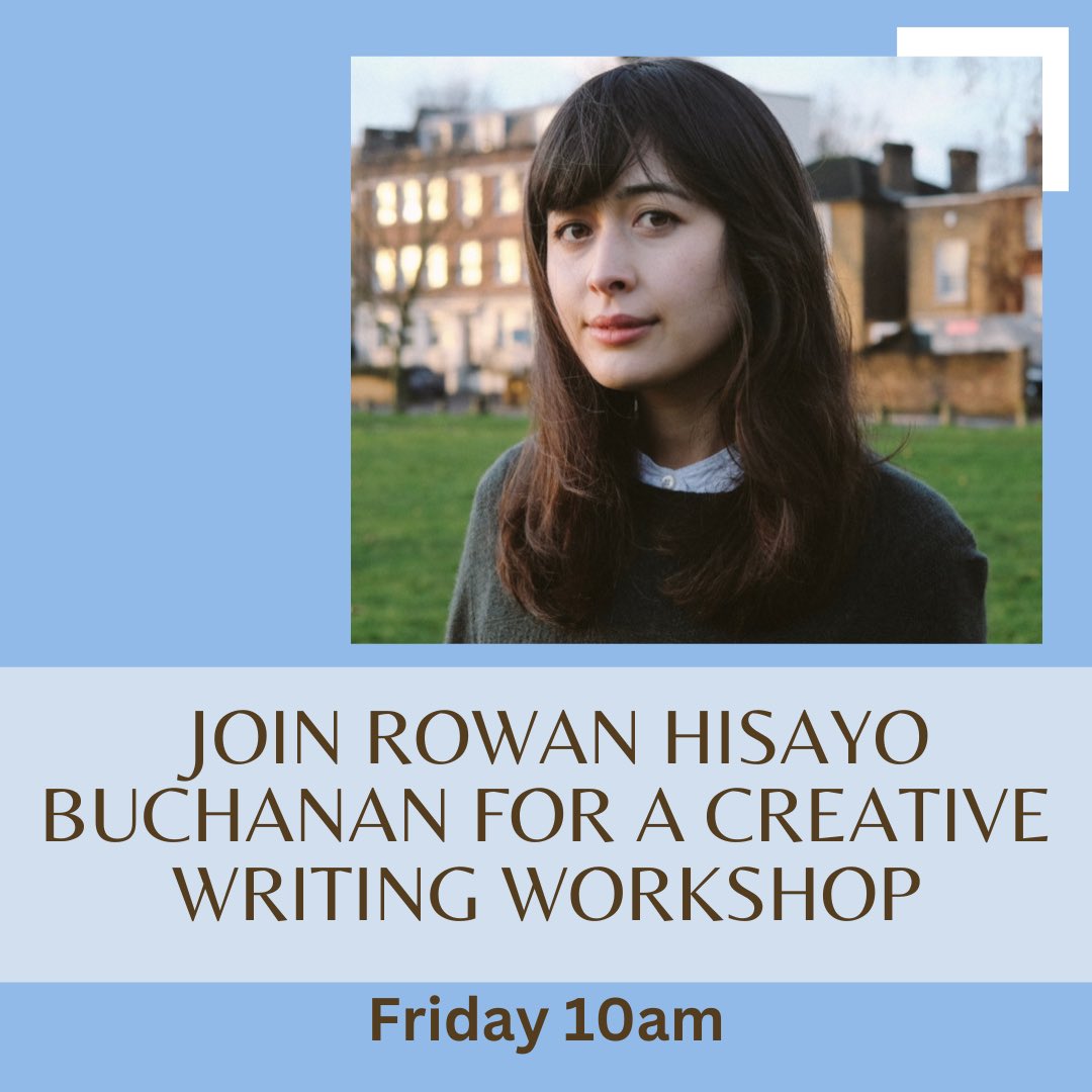 The du Maurier Fowey Literary Festival (@fowey_festival) on Twitter photo Very excited to have <a href="/RowanHLB/">Rowan Hisayo Buchanan</a> hosting a creative writing workshop at the festival tomorrow 📝
Tickets here: foweyfestival.com/event/rowan-hi… Very excited to have <a href="/RowanHLB/">Rowan Hisayo Buchanan</a> hosting a creative writing workshop at the festival tomorrow 📝
Tickets here: foweyfestival.com/event/rowan-hi…