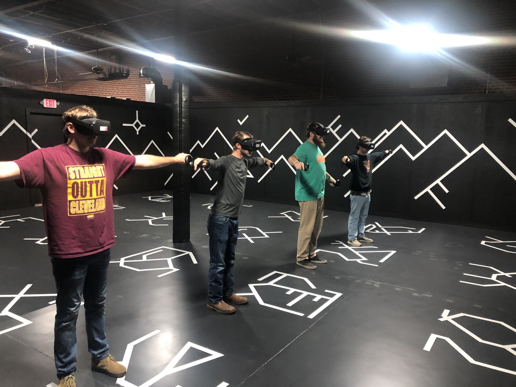 What is better for team building or celebrating than a little bit of friendly competition or fighting for your life against hoards of blood thirsty zombies? Nothing is! Please reach out to us or visit our website servusvr.com/specials/ #yeahthatgreenville #corporateevents