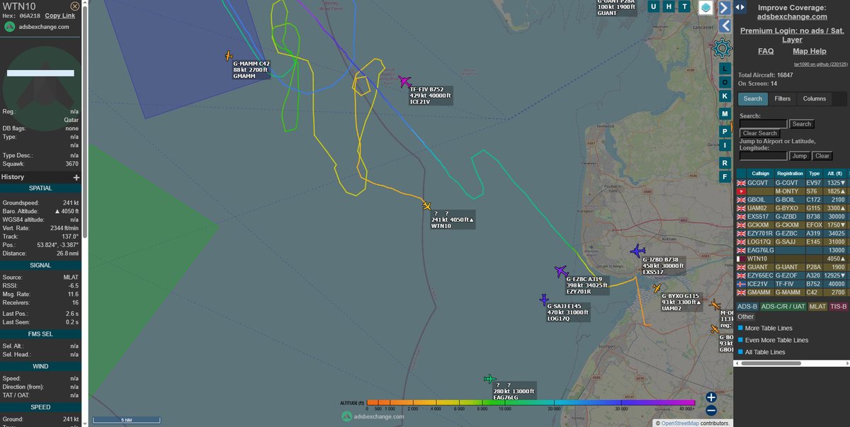 Heading back to Warton by the looks of it #AvGeek #aviation #haveglass