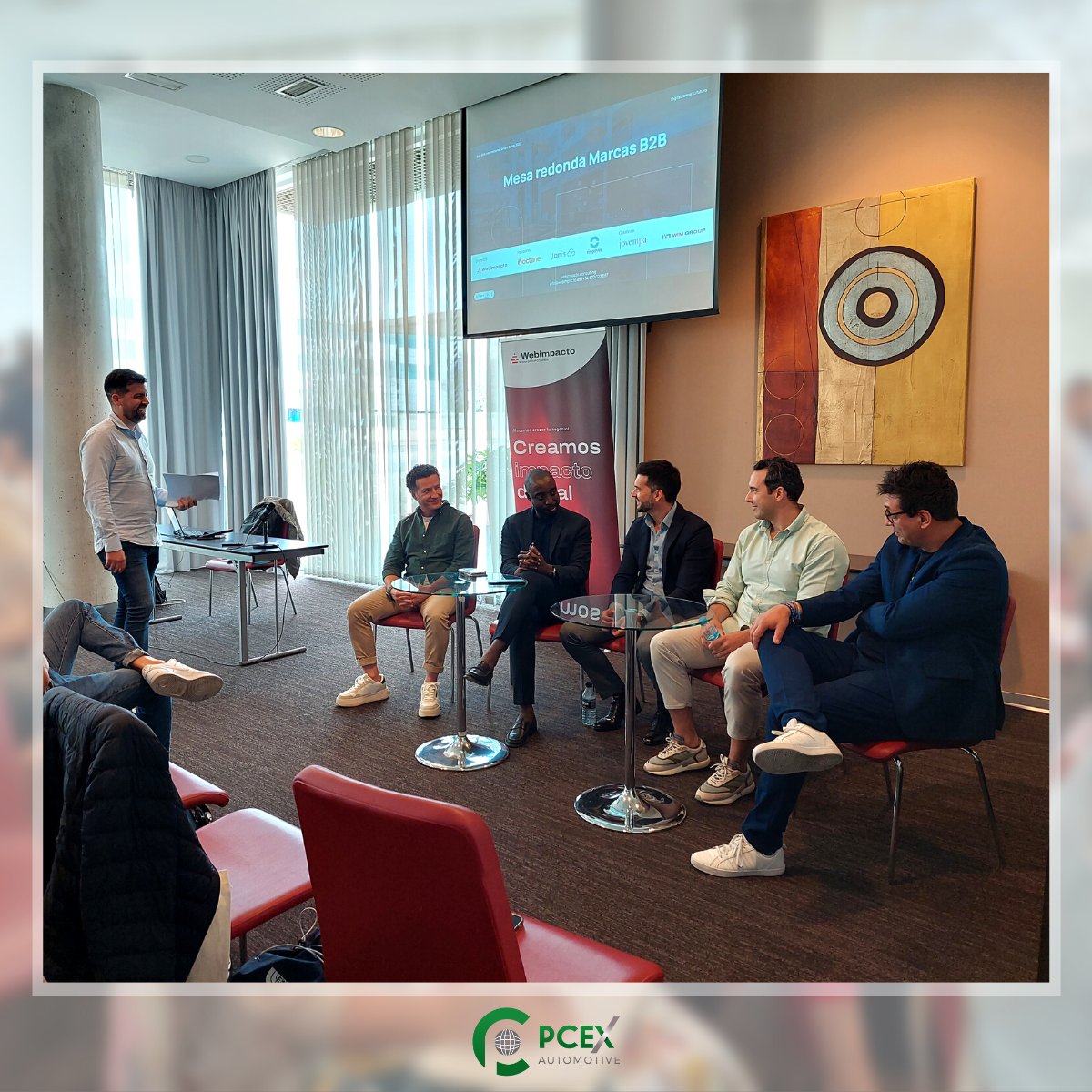 PCEXAutomotive's tweet photo. 📅Hoy en #WIM #B2B hemos compartido mesa redonda con Enrique Esquitino, Francisco Cañadas, Damian Segura e Ignacio Ñiguez🙏Agradecemos a Webimpacto y a Pedro Albaladejo por la invitación ¡Seguimos!

#transformacióndigital #internacionalización #networking #sectorautomovilístico https://t.co/gfOfaCg9Gi