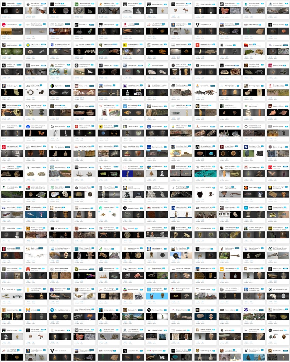 Reminder this #InternationalMuseumsDay that you can explore collections from 1000s of galleries, libraries, archives, museusms in glorious #3D on @Sketchfab. 

From global names, all the way down to local institutions 🔗 bit.ly/MuseumsOnSketc…

#GLAM3D #musetech #education