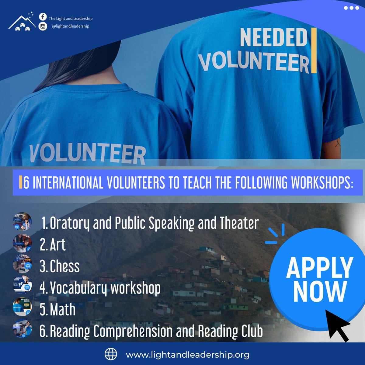 lliperu's tweet photo. 🌍 International Volunteers - Kids' Program 2023  📷 Art 📷 Chess  📷 📷  Reading Comprehension and Reading Club https://t.co/IdmB1JYljv