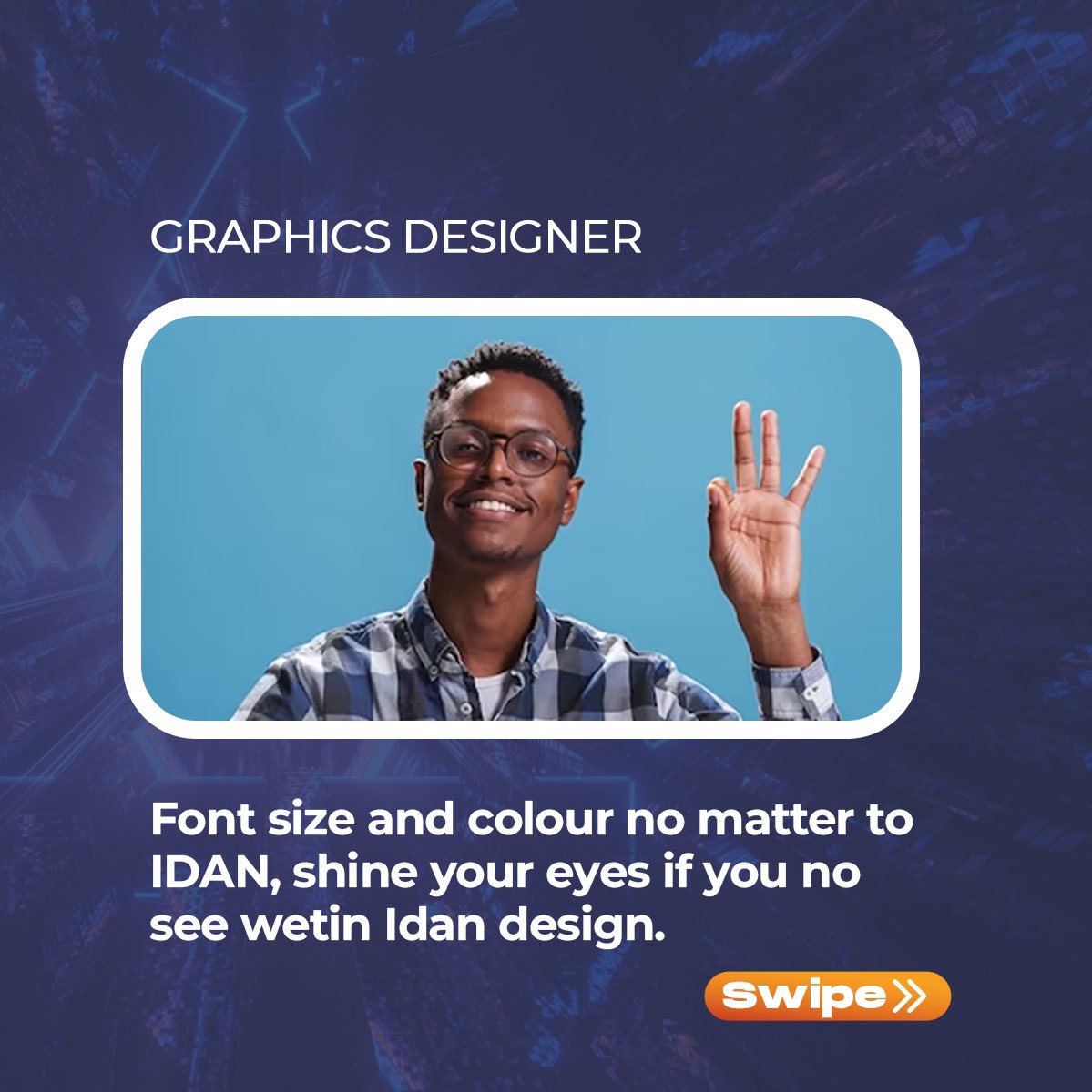 edgepluscreativ's tweet image. Only an IDAN can recognize a fellow IDAN. Are you an IDAN? Gather here let&apos;s celebrate ourselves.

Tag any other IDAN you know in the comment section, let them drop their favorite IDAN line.

#Edgeplus #Idan #Branding #Advertising #Explore #Trending #Lagos #Nigeria