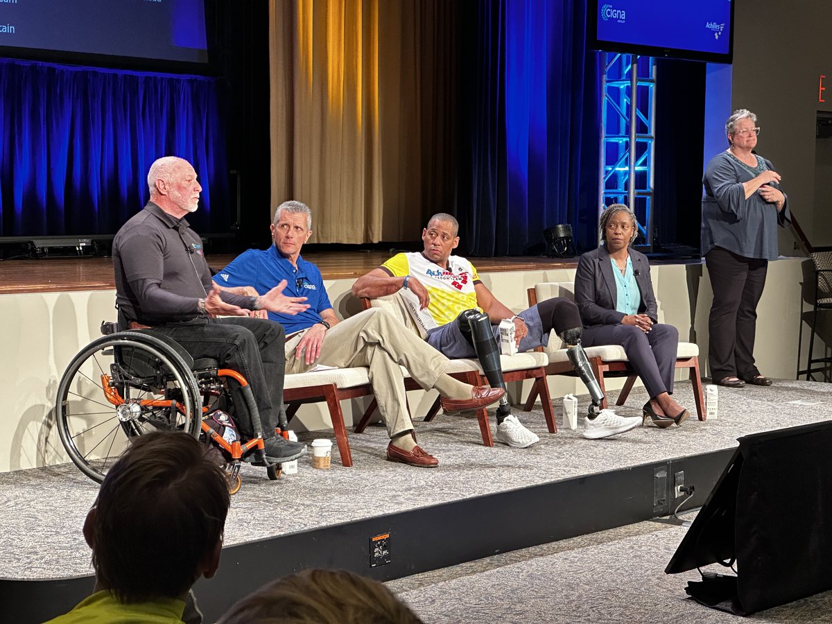 Today we're celebrating the power of community and the human spirit with our friends at @achillesintl. Follow along with us as our chairman and CEO David Cordani speaks with three extraordinary leaders about overcoming obstacles and living with vitality.  #GoAchilles
