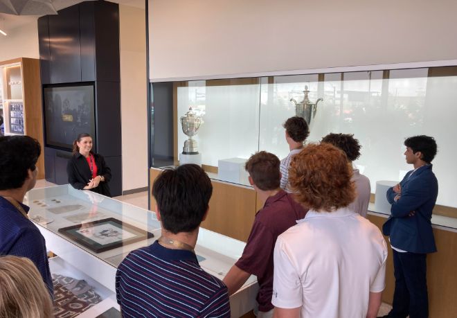 WHSSportsMgmt's tweet photo. Frisco ISD Sports Management Students Get Insight On Careers During PGA Visit ⛳️ https://t.co/Seahp6QE4C via @friscoisd #SportsBiz #PGAFrisco https://t.co/itgZOW6nUX