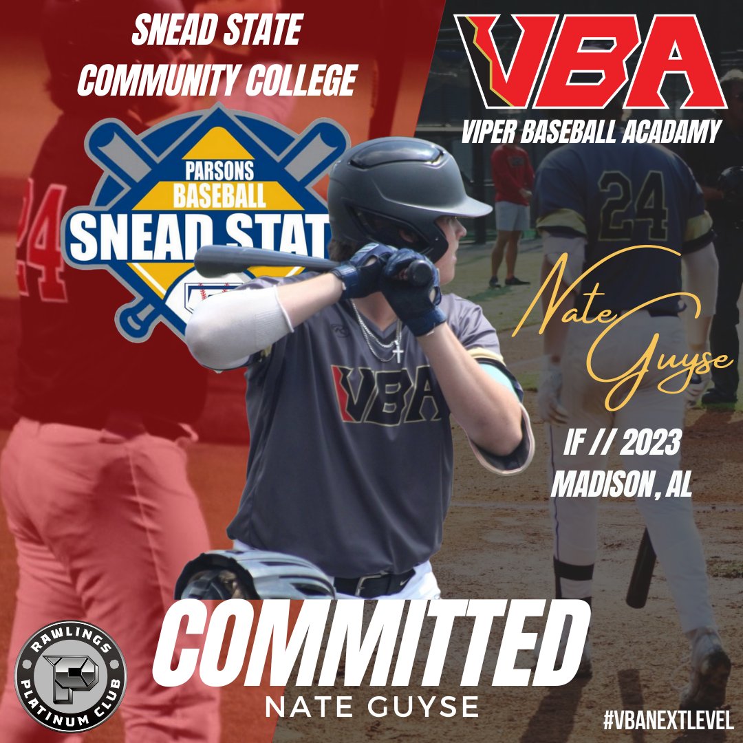 ViperBaseball_'s tweet photo. VBA to the Next Level. Congratulations to Nate Guyse on your committment to Snead State Community College!
@nguyse2
@JCJetsBaseball
@SneadBaseball
#VBAFamily #Vipes #VBANextLevel https://t.co/tuGnfmRKTR