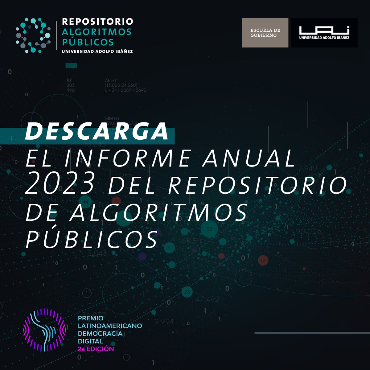 GobLab de UAI en #Chile nos comparte
el Informe Anual del Repositorio #AlgoritmosPúblicos, una plataforma que ayuda a visibilizar cómo el Estado toma decisiones con sistemas automatizados. Recientemente ganó el Premio Latinoamericano #DemocraciaDigital
goblab.uai.cl/informe-anual-…