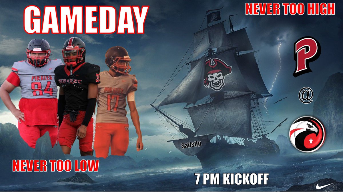 Game tonight is @ Carrollwood Day School 
1515 W Bearss Ave, Tampa 
7 pm Kickoff
#SailsUp