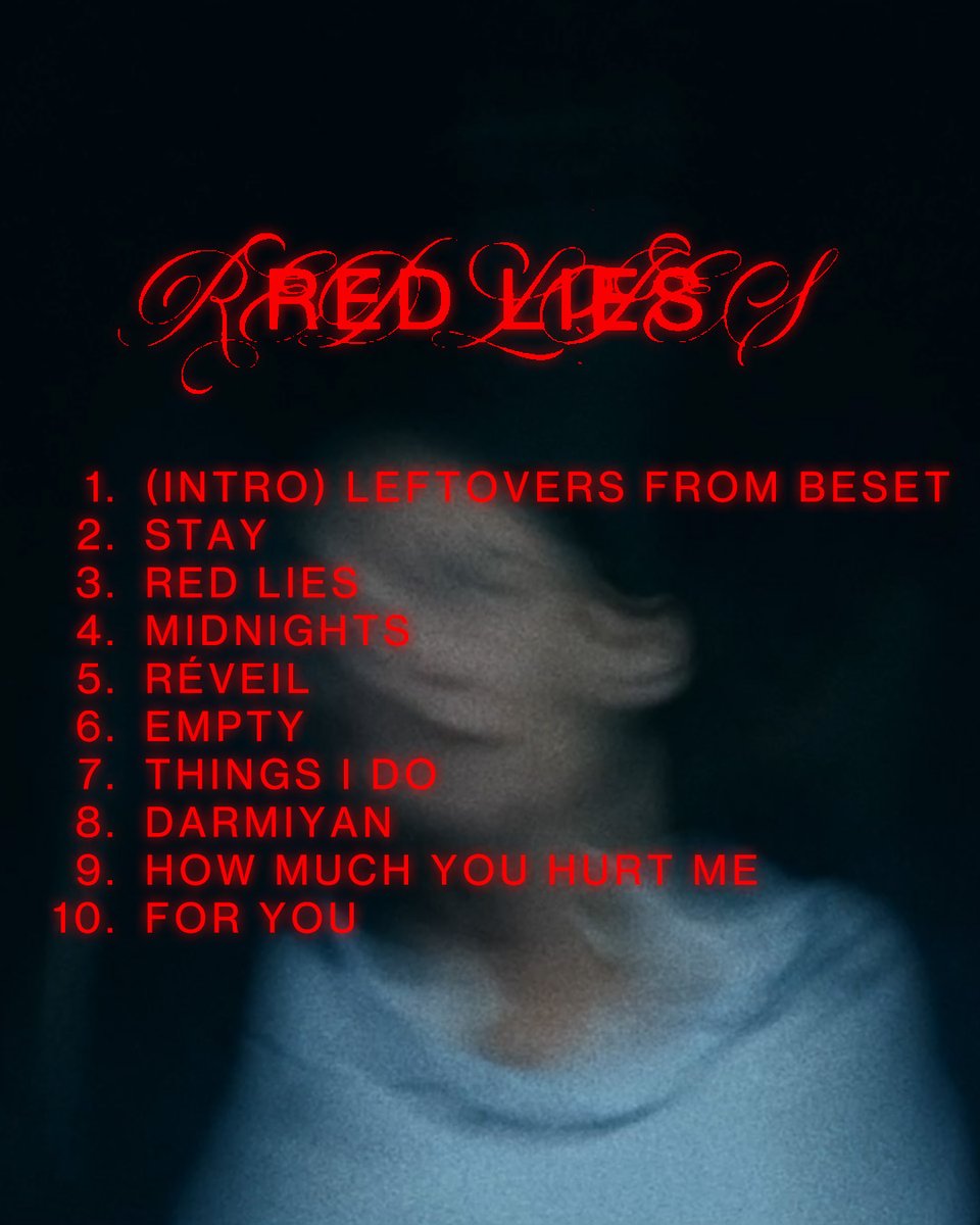 Red Lies album tracklist 🥀  which track are you most looking forward to?  serhatdurmus.lnk.to/Bio