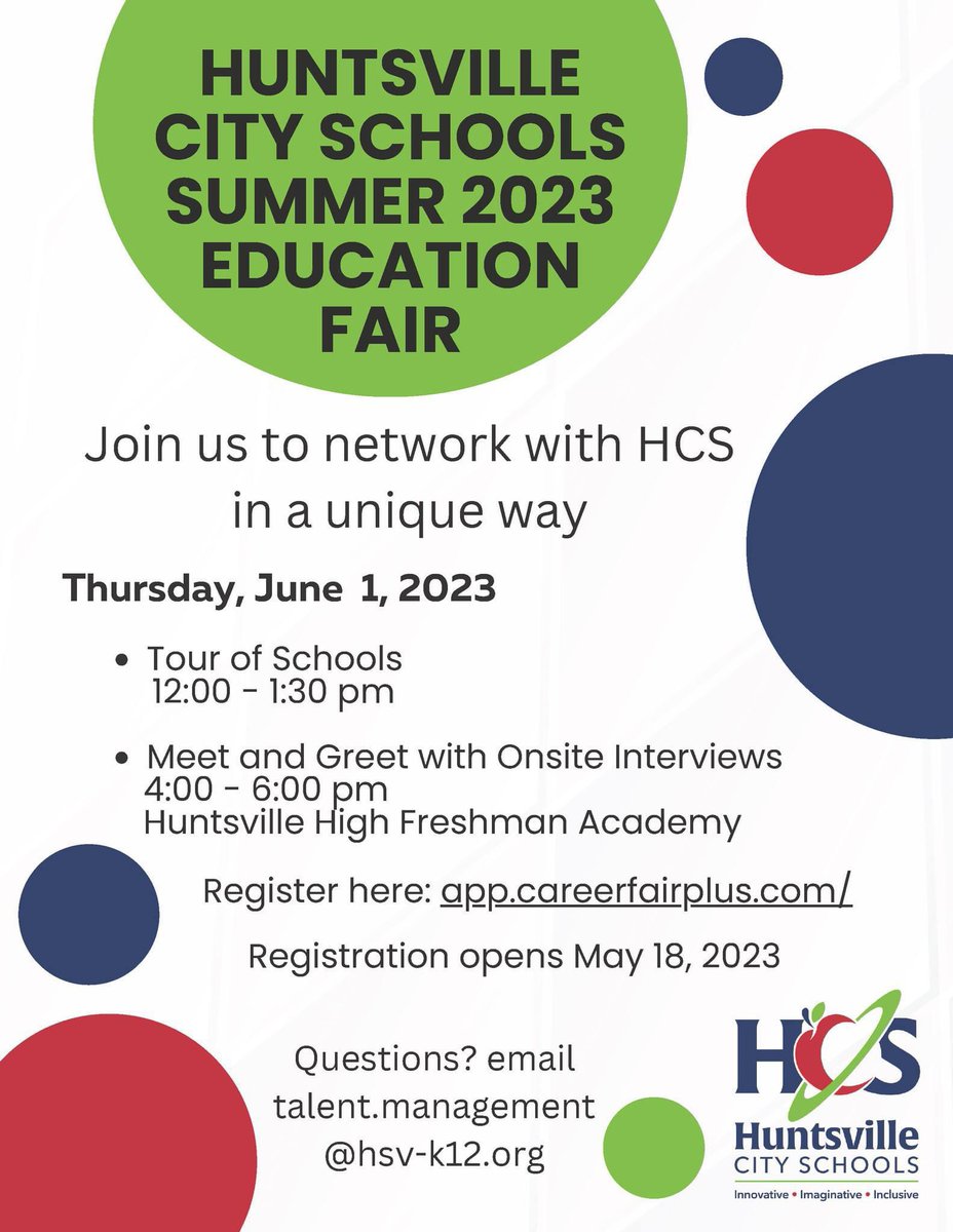 Ready. Set. Register! Share with friends who are looking for certified teaching positions! See you June 1st! app.careerfairplus.com