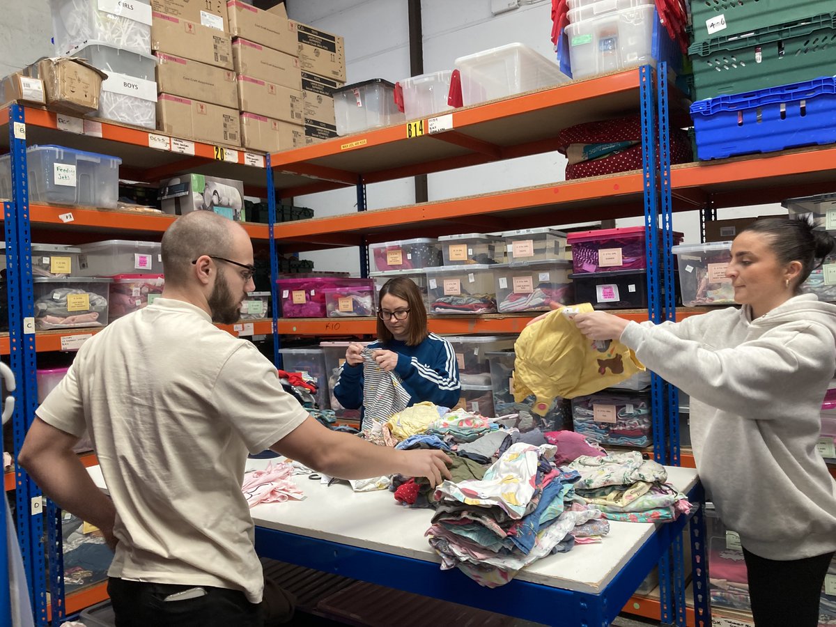 Many thanks to the team from <a href="/Mortgage1st/">Mortgage 1st</a> who joined us today to help sort out the summer clothes. It was a big job so their help was invaluable!!