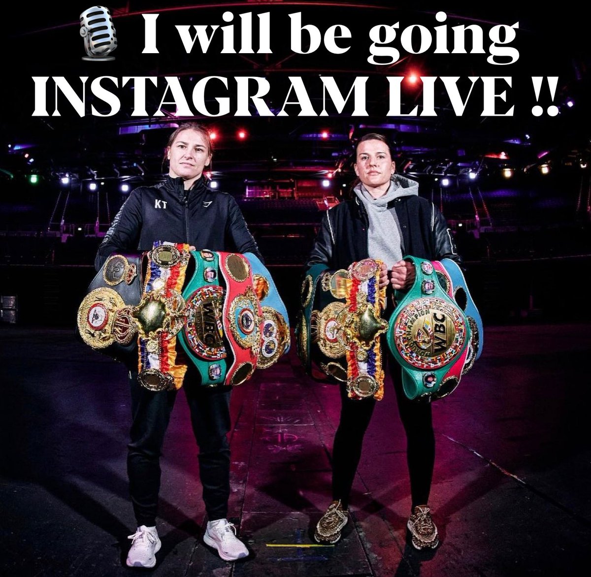 🎙️ I will be going INSTAGRAM LIVE to give my opinion on the Taylor vs Cameron showdown Friday at NOON (central time)!!!This is MASSIVE fight for FEMALE BOXING …. 👀 #Boxing #Boxeo #UKBoxing 

Click here to join and follow: 
instagram.com/rickramosboxin…