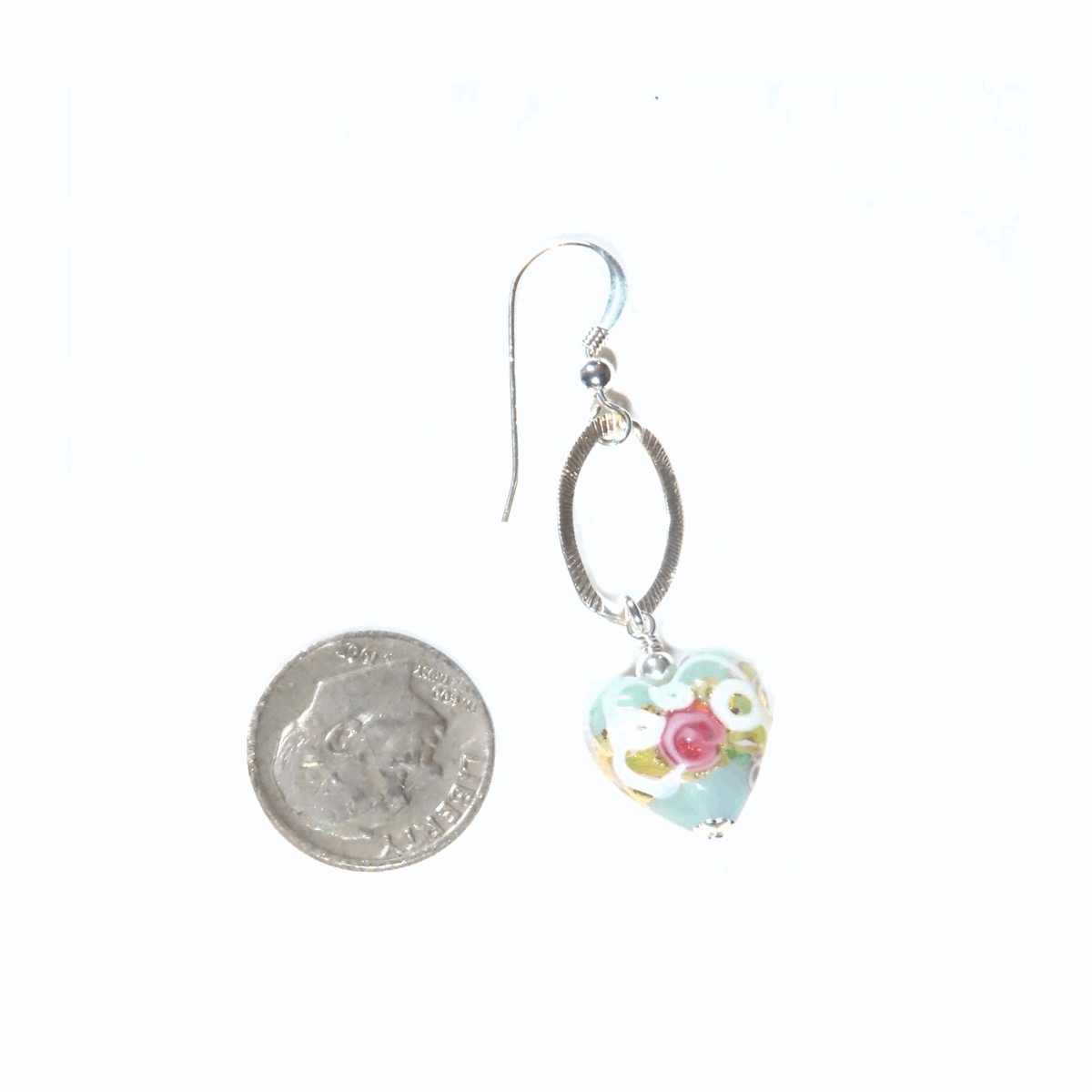 JKCMurano's tweet image. Murano Glass Aquamarine Heart Wedding Cake Long Silver Earrings tuppu.net/facf8312  #WeddingEarrings
