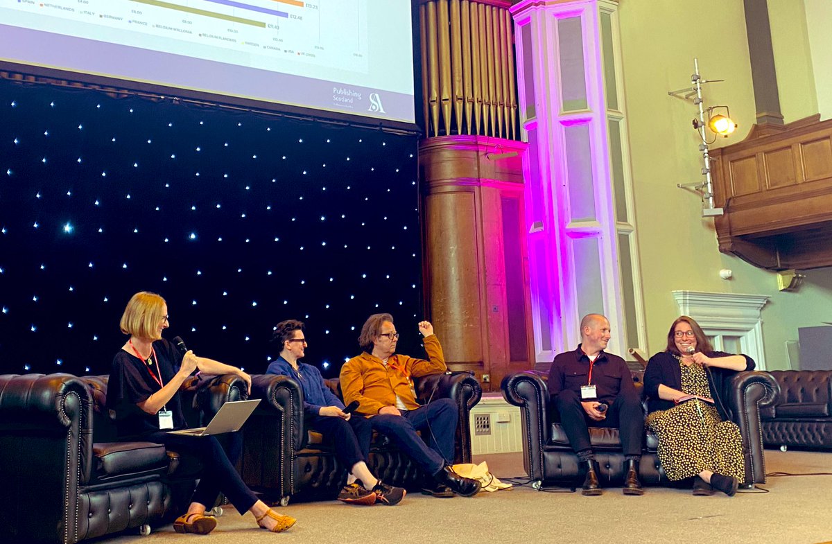 Loved the trenchant exchange of views in this panel about the value of books. No flannel, all passion about a subject close to all our hearts. #ScotBookConf