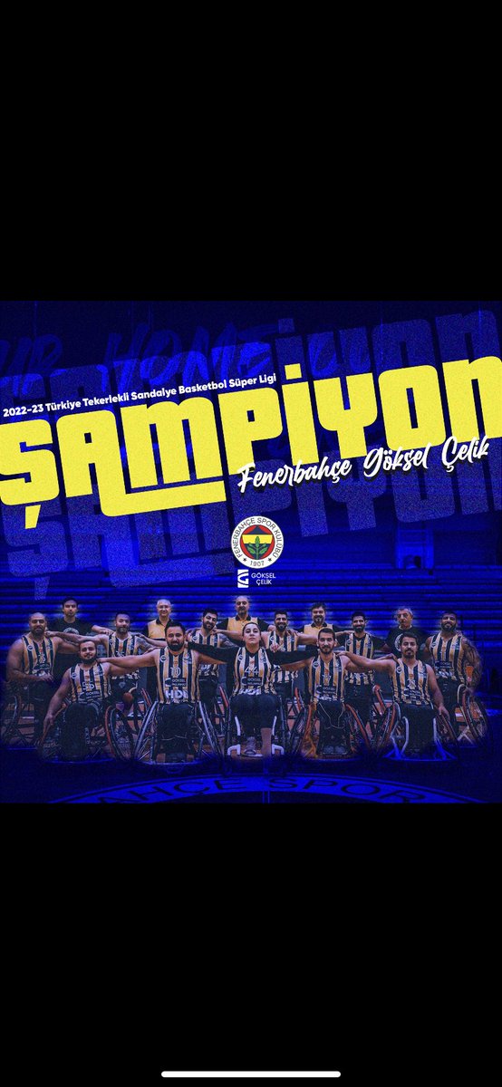 🏆 Üst üste 2. Kez Türkiye Tekerlekli Sandalye Basketbol Süper Ligi Şampiyonu Fenerbahçe Göksel Çelik! 💛💙🤩

#WeAreFenerbahçe 💪
#fenerbahcetksb