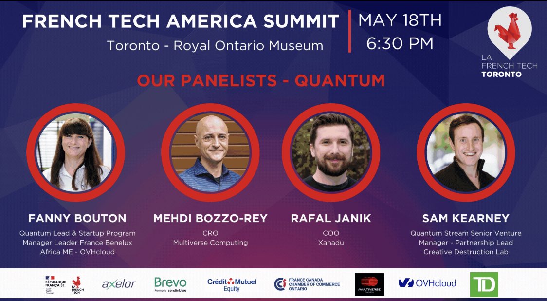 C’est parti pour 10 jours au Canada en commençant par Toronto et une belle table ronde sur le quantique à #FrenchTechAmericaSummit