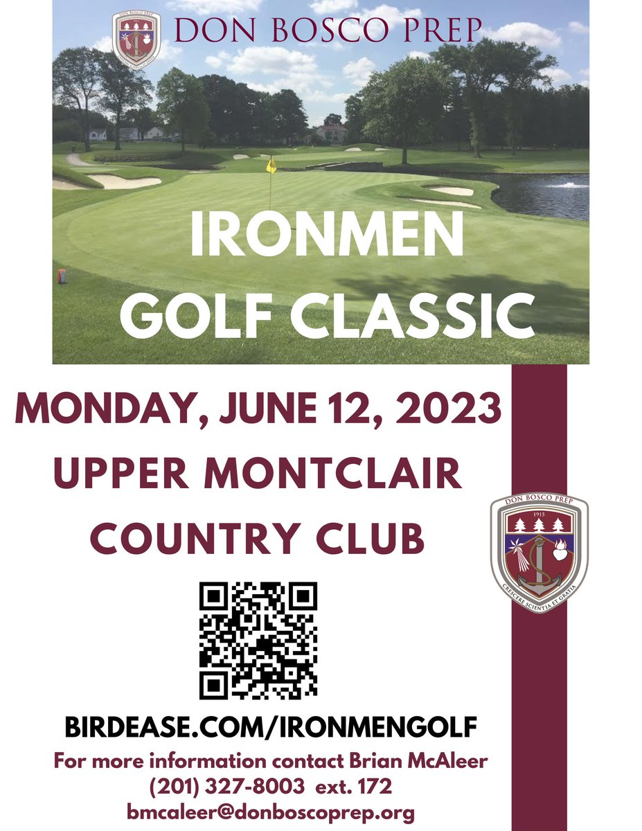 Join us for 'The Ironmen Golf Classic' and enjoy a great day/evening of golf, food/drink and making great memories! Visit BIRDEASE.COM/IRONMENGOLF. Sponsorships are also available. Foursomes and individual golfers welcome. Questions, please contact Brian McAleer.