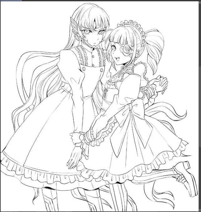 神だけに髪が長い