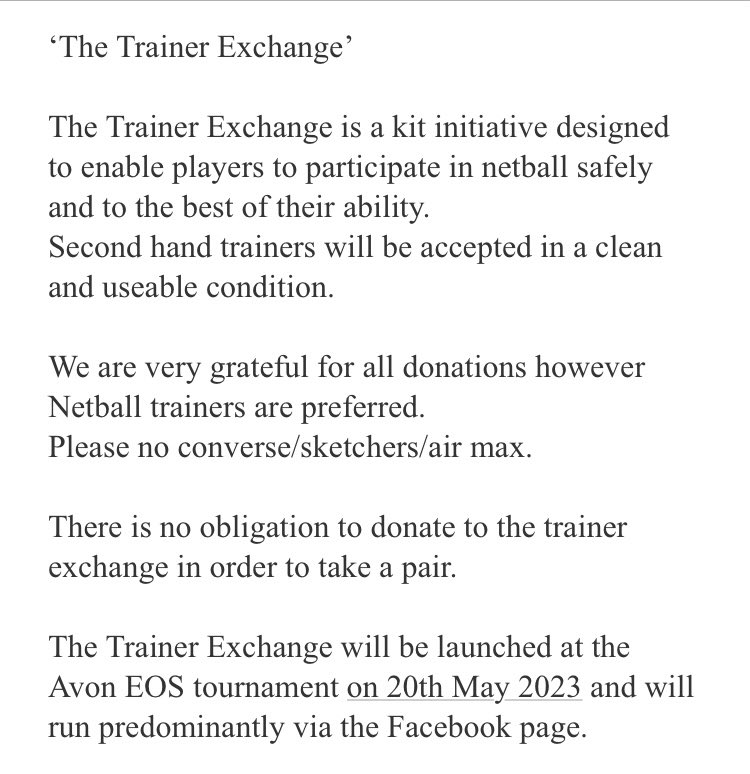 Avon Netball Association tweet media