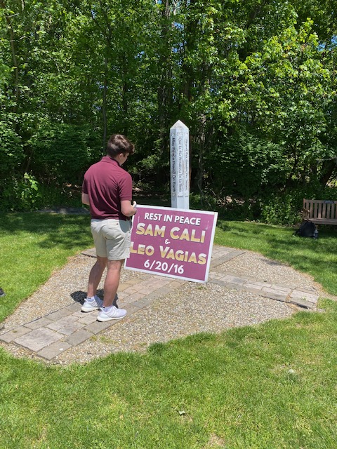 Thank you to the Veterans Club for a complete and thorough, end of the year clean up, of our campus memorials and monuments! #togetherweareironmen #veteransaffairs