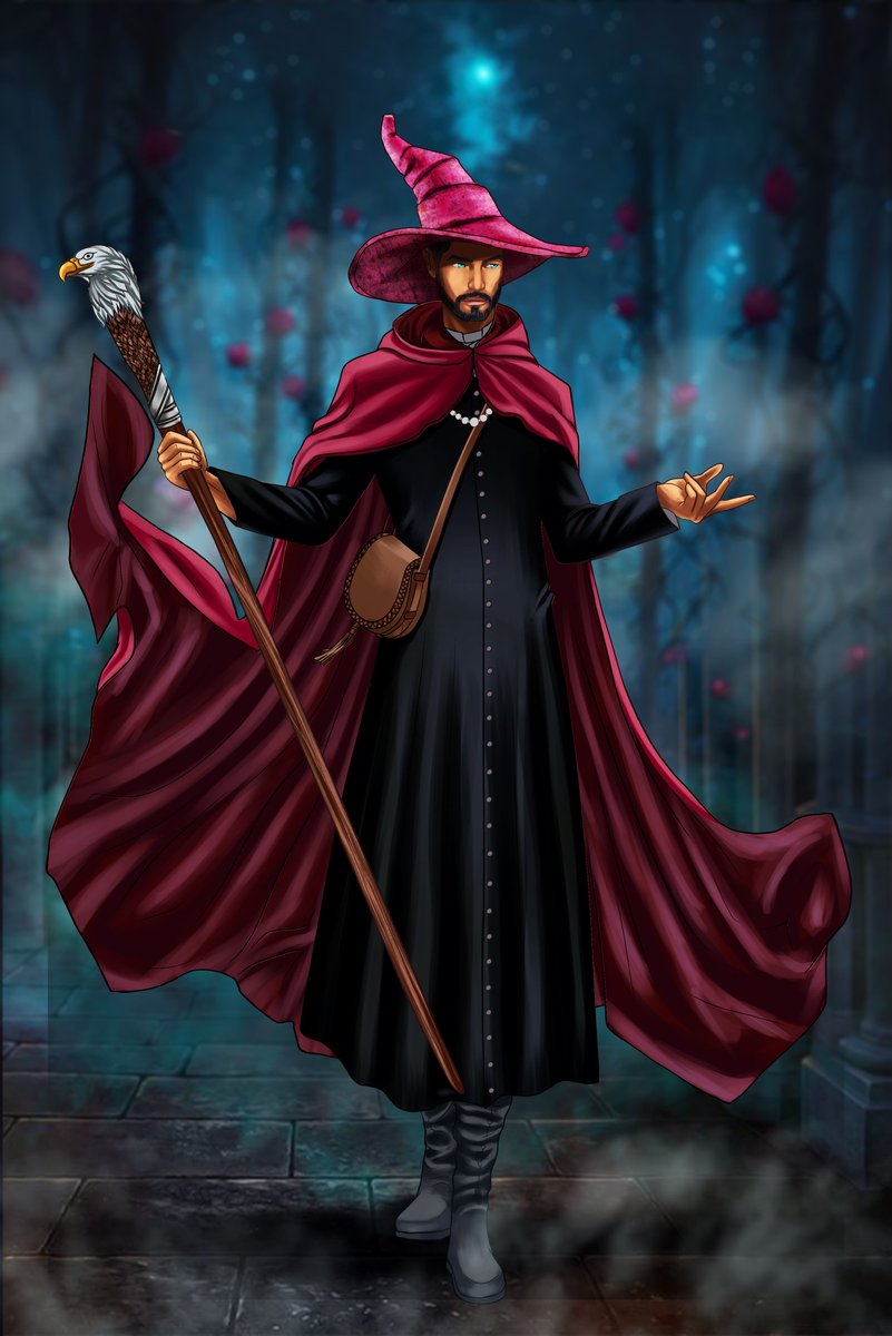 Ian_SMC's tweet photo. Well folks, at long last, here he is.
I'd like to introduce you to the one and only Wizard Boltstone, the MC of my current novel and one of my published short stories, "Boltstone and the Madien of Torben" featured in @CloakedPress' #FallIntoFantasy
Art by @joHns_DevoraRT https://t.co/iH23NjhpVh