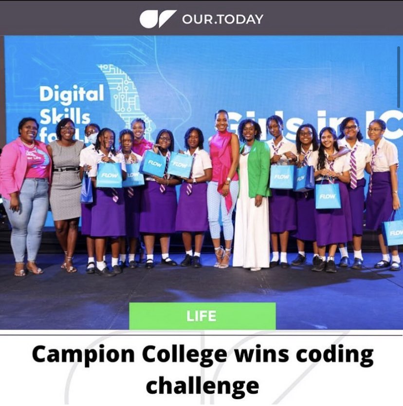 AAScholarsja's tweet photo. Communications and entertainment provider Flow created an immersive experience for over 200 girls from 18 high schools across the country in recognition of Girls in Information, Communication and Technology (#GIICT) Day.
Photo: (Contributed) https://t.co/PJAIBT8Wnl