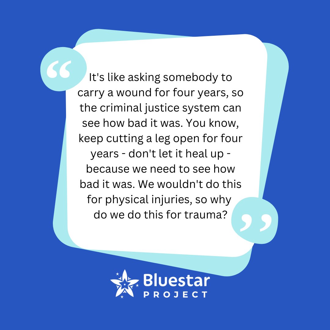 GreenHseBristol's tweet photo. This quote from a support worker shows how strongly professionals supporting survivors feel about the lack of pre-trial therapy &amp; specialist services. The #bluestarproject fights for survivors to access mental health support while their case is in the criminal justice system. https://t.co/q7WPK7yfbz