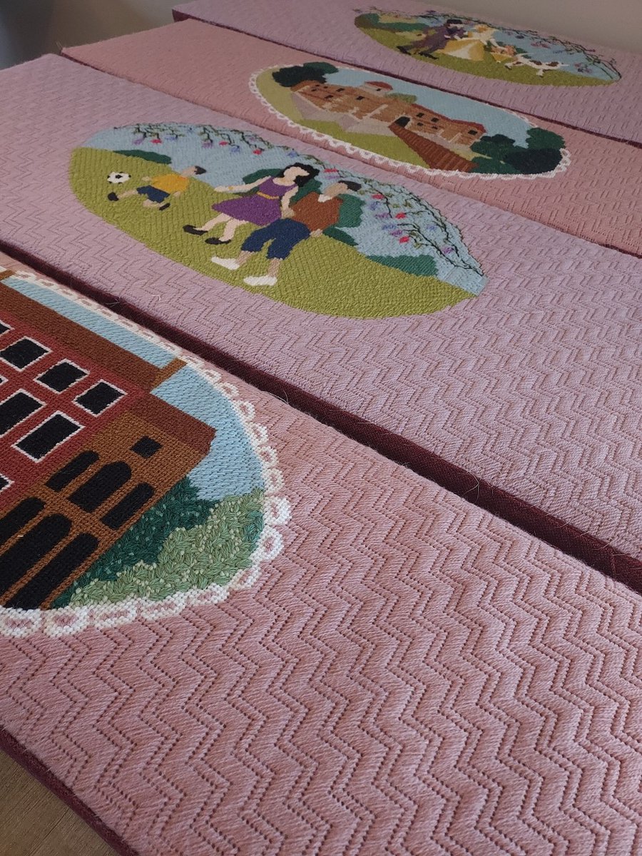 New artwork unveiled at Hollytrees Museum 😲 Beautiful bespoke cushions have been designed and made by volunteers to replace tired soft furnishings for the museum’s window seats! The art features local historic attractions 🙌