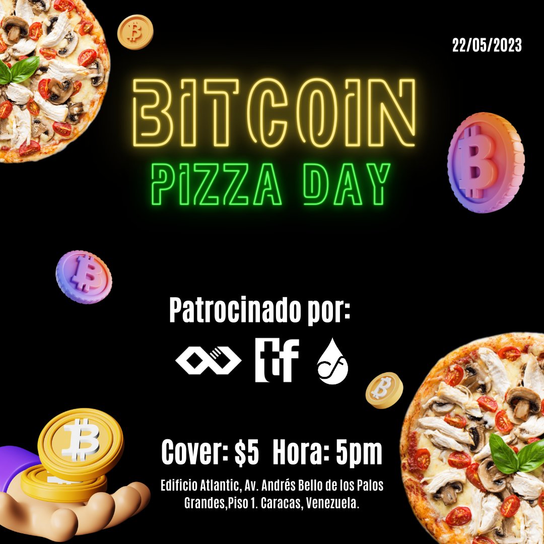 deFix3_ES's tweet photo. 🚨 ATENCIÓN 🚨

Celebraremos el #PizzaDay 🍕

Patrocinado por:  @defix3_ES (@defix_3), @tfinanciera y Cheers Factory 

🗓️ 22/05/2023

Cover: $5 

Horario: 5pm 

📍 Edificio Atlantic, Av. Andrés Bello de los Palos Grandes, Piso 1. Caracas, Venezuela  🇻🇪 https://t.co/aEsMDBRRaA