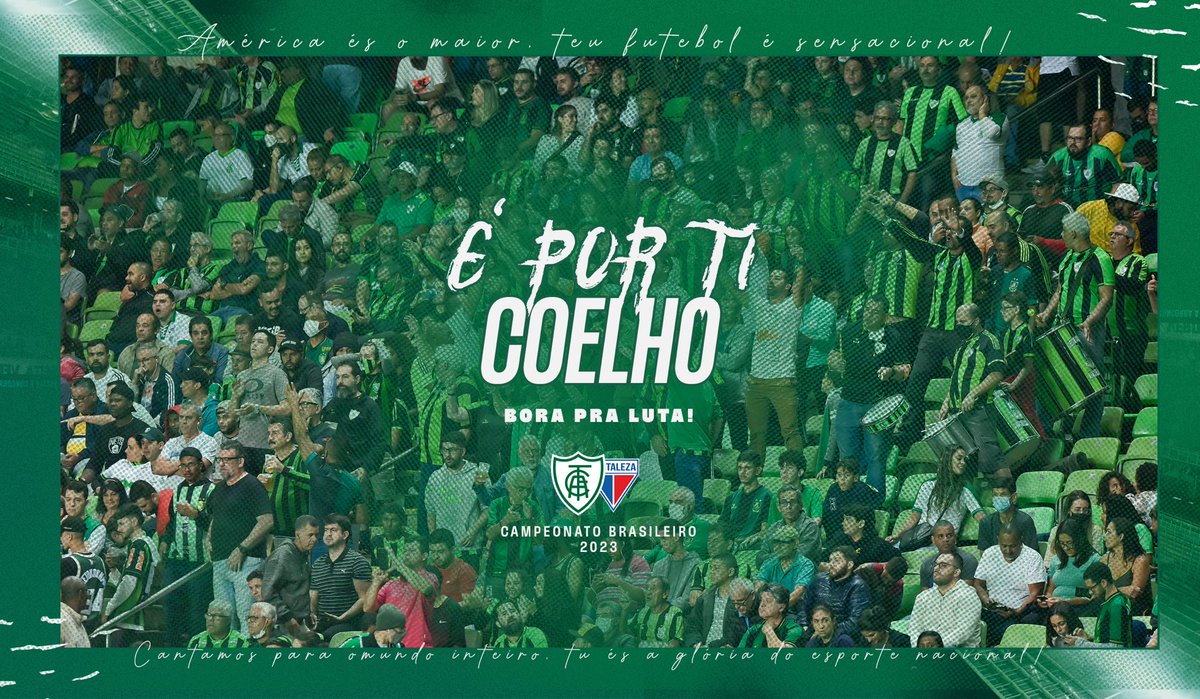 #BoraPraLuta ⚔️💚

Em casa, contamos com o apoio da Nação Americana para buscarmos mais um grande resultado, dessa vez, pelo Brasileirão! 

Garanta seu ingresso e vamos juntos!!! 🐰

Saiba mais ➡️ bit.ly/3Mht4Ab

#PraCimaDelesCoelho #SomosVolt