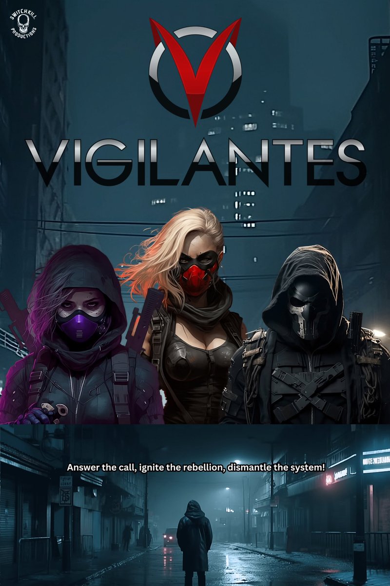 TheAndrewLYoung's tweet photo. 🔥 Prepare for an adrenaline-fueled rollercoaster! Introducing "Vigilantes" – an epic tale of tormented souls united, determined to bring down a corrupt government organization hell-bent on overthrowing the U.S. government. https://t.co/QHxYzOHtPu