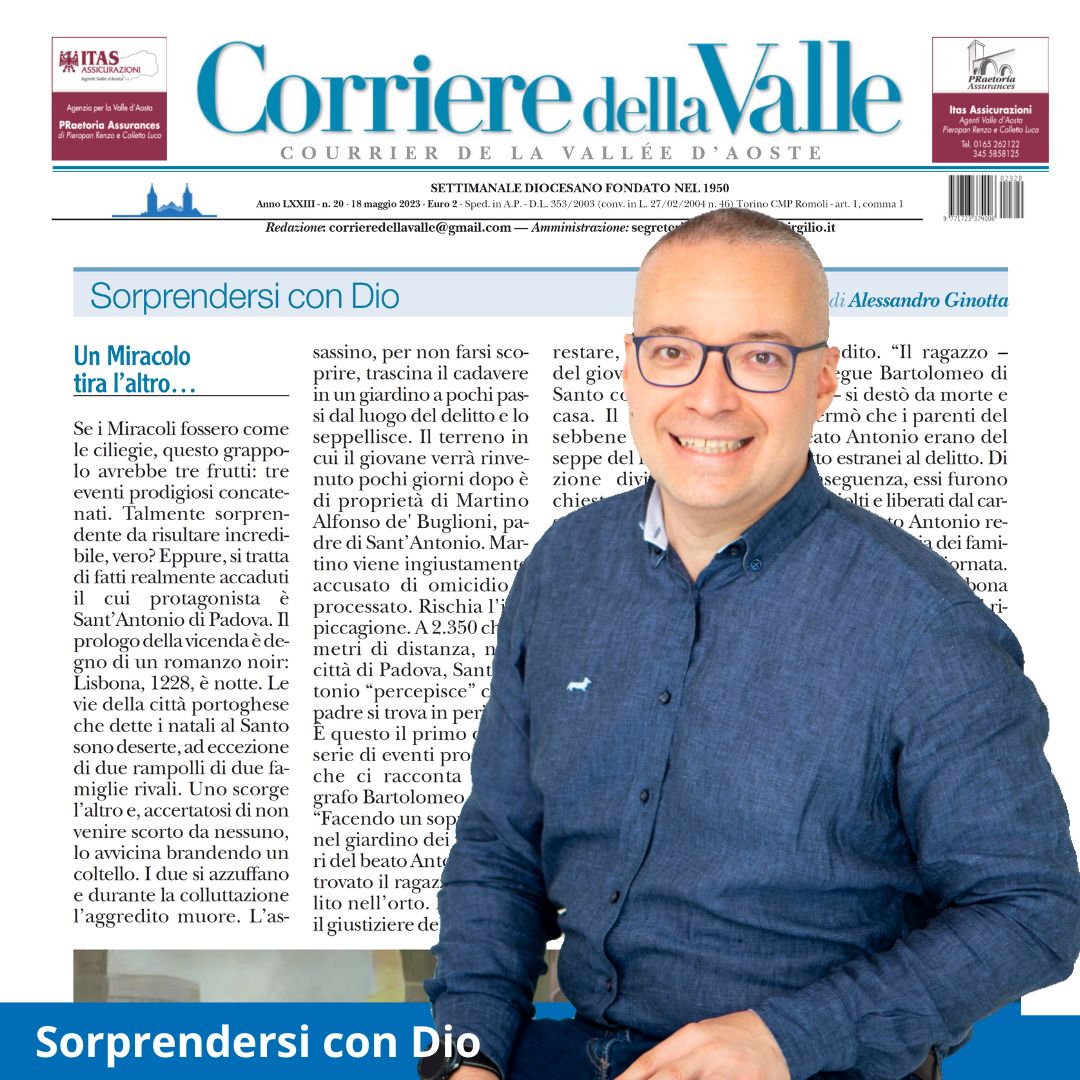 alexginotta's tweet image. Un #miracolo tira l'altro, un po' come le ciliegie. È questo il titolo del mio ultimo articolo pubblicato nella rubrica #SorprendersiconDio. A proposito: ti aspetto SABATO 20 MAGGIO alle ORE 16.00 al Salone Internazionale del Libro di Torino (spazio UELCI, Padiglione Oval).