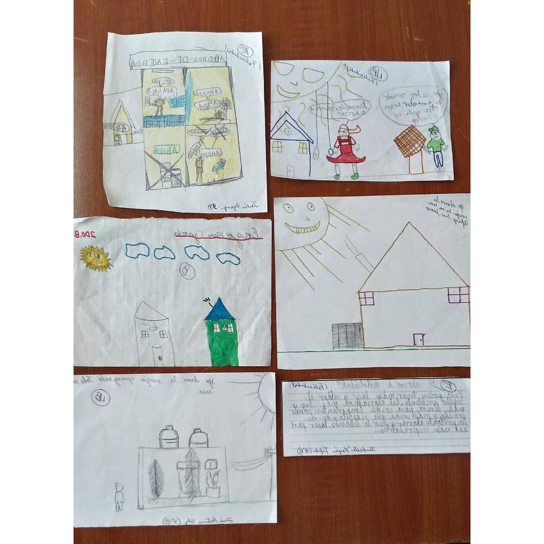 La creatividad crece en cada escuela, se preparan para el concurso a nivel de municipio, los pioneros por el #UsoRacionalDeLaEnergía@Erdey Cañete