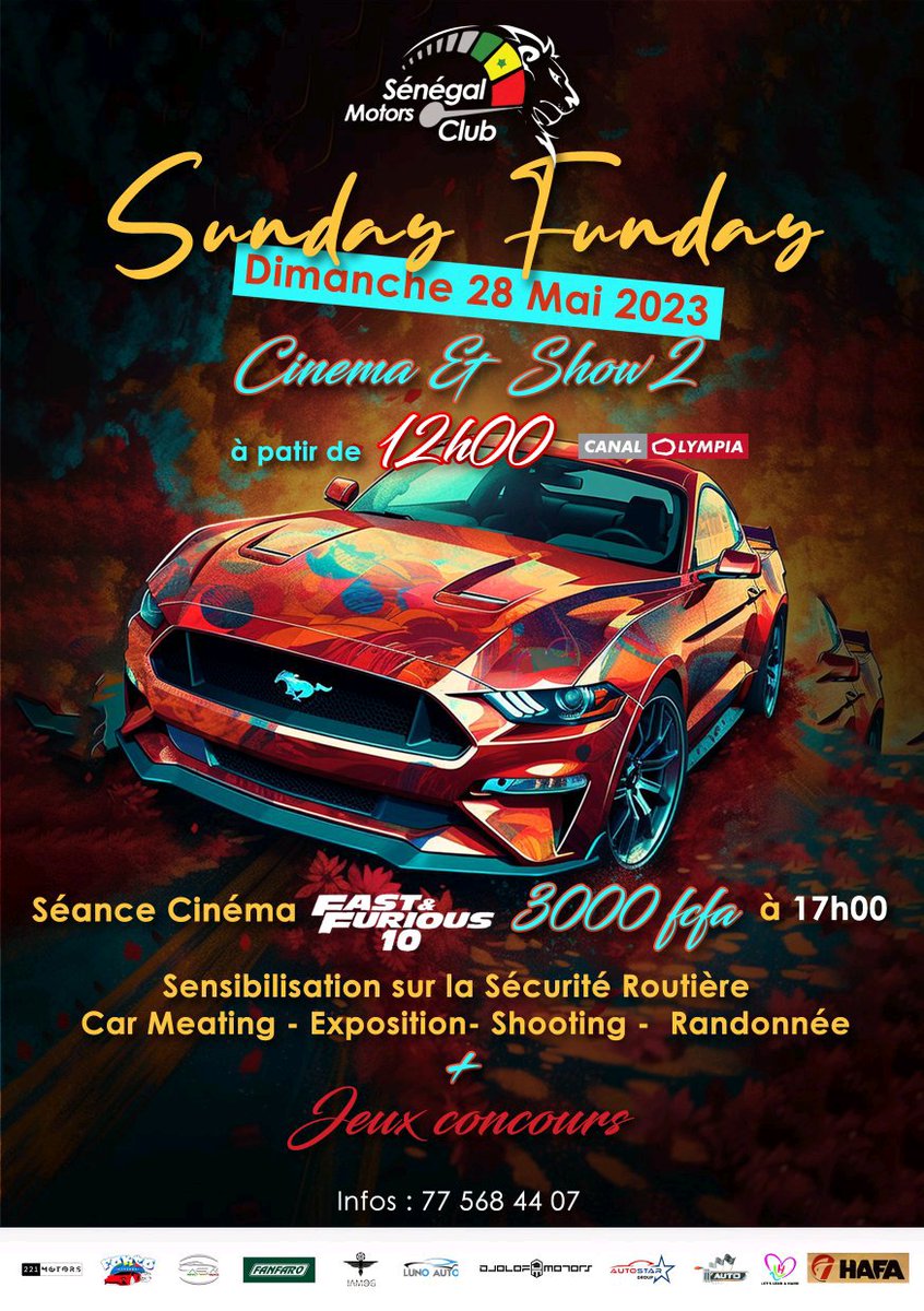 motorstrade221's tweet photo. ✨Sunday Funday💫
Le rendez-vous est fixé.
@motorsclub221 
Pour la Deuxième Édition
 🌟Cinéma and Show 2⭐️⭐️ https://t.co/J1zUXgcful