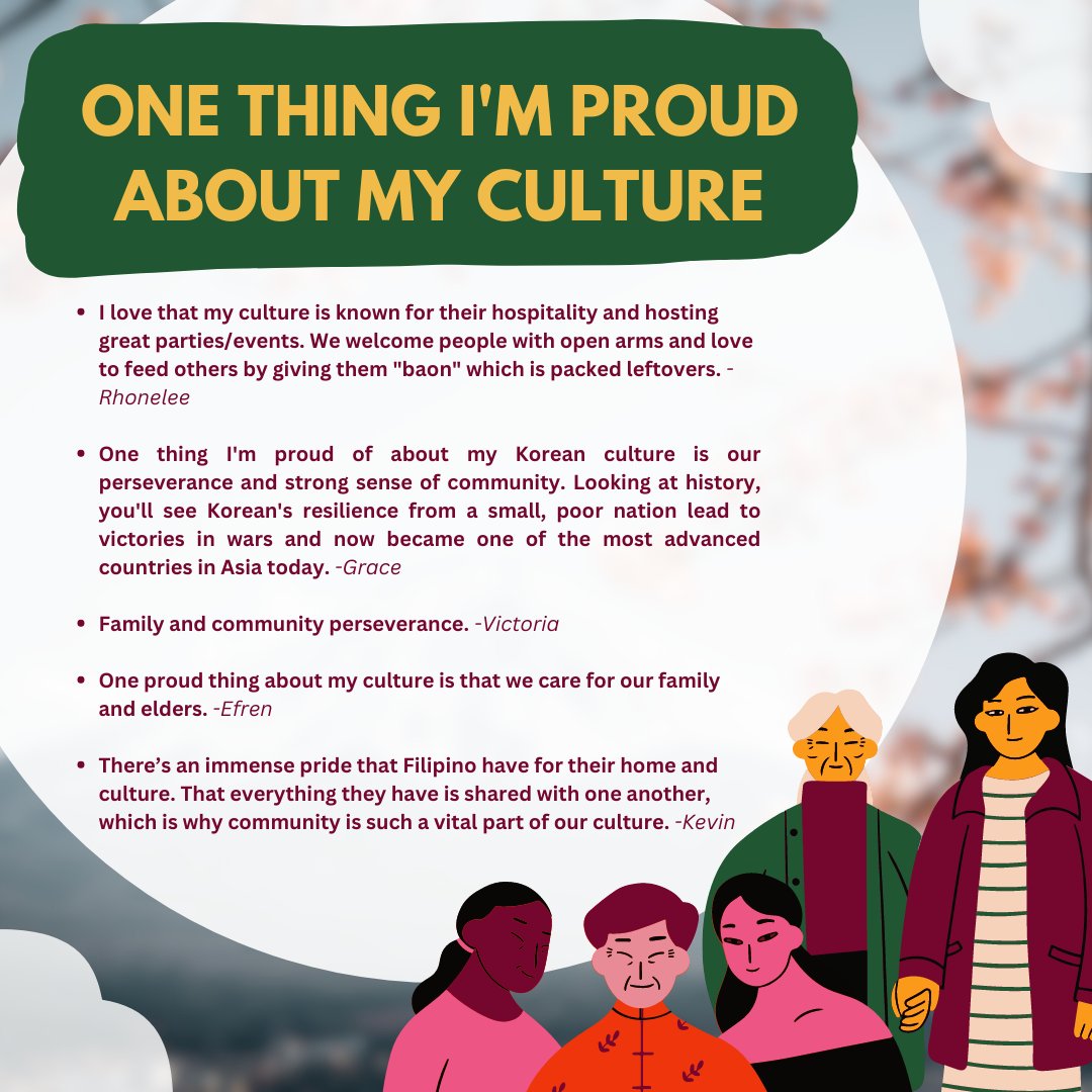 Members of our LAPU Asian Pacific Islander (API) community share what makes them proud about their culture. What makes you proud about yours? #asianpacificheritagemonth #aapi #AAPIHeritageMonth