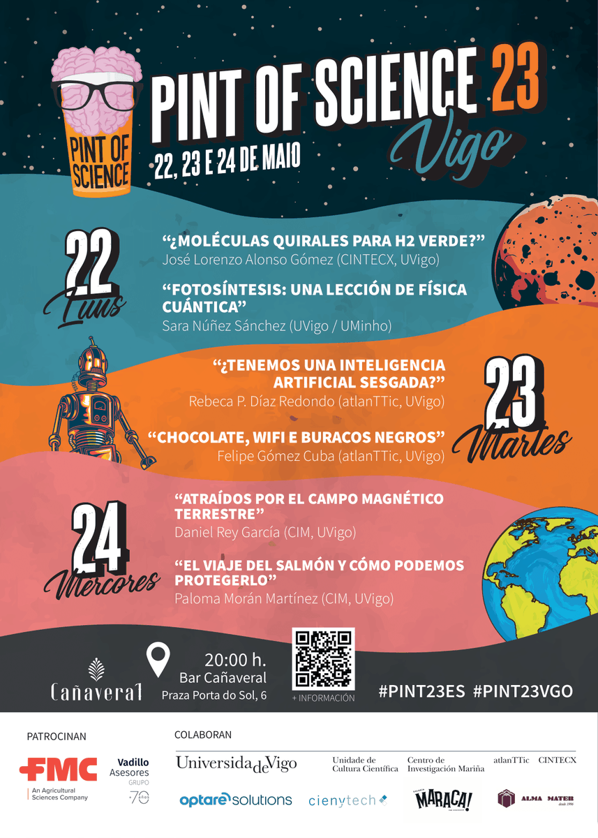 Emocionada. 😊 O próximo Luns, no Cañaveral da Praza Porta do Sol en Vigo, falarei sobre fotosíntesis, física cuántica e tecnoloxías fotónicas. Estades todos invitados! #Pint23 <a href="/pintsworld/">Pint of Science World</a> #EventoCiencia <a href="/pintofscienceES/">Pint of Science ES</a>