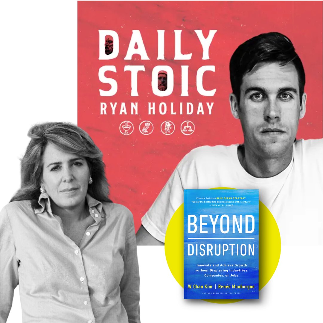 BlueOceanStrtgy's tweet photo. Renee Mauborgne joins @ryanholiday on the @dailystoic podcast to talk about her new book, Beyond Disruption, co-authored with Chan Kim. Listen to the discussion here: https://t.co/WL1CgOXQrb

#beyonddisruption #reneemauborgne https://t.co/aOlmoyvKzj