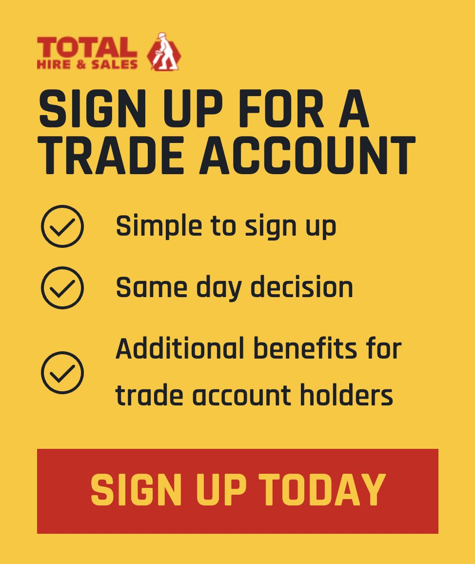 Want even easier hire? Sign up for out trade account for hassle free hire and access to additional account holder benefits: totalhireandsales.co.uk/trade-account/

#tradeaccount #simplehire #settinghirestandards