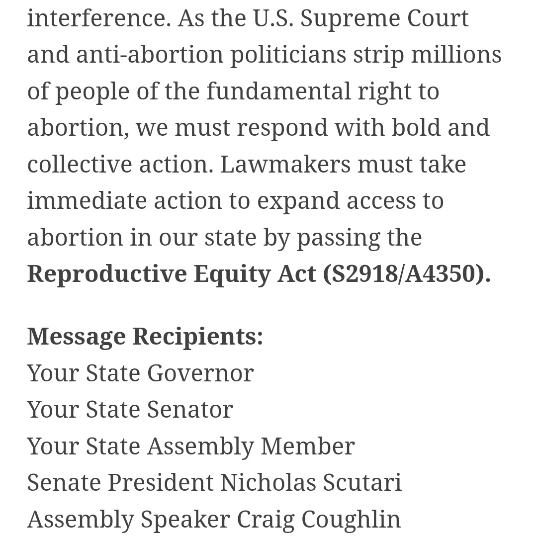 Our Revolution New Jersey (@ornj_official) on Twitter photo While NJ did codify abortion rights, tell your NJ State Legislators to support abortion ACCESS which is currently a barrier to care. action.aclu.org/send-message/n… via <a href="/ACLUNJ/">ACLU of New Jersey</a> While NJ did codify abortion rights, tell your NJ State Legislators to support abortion ACCESS which is currently a barrier to care. action.aclu.org/send-message/n… via <a href="/ACLUNJ/">ACLU of New Jersey</a>