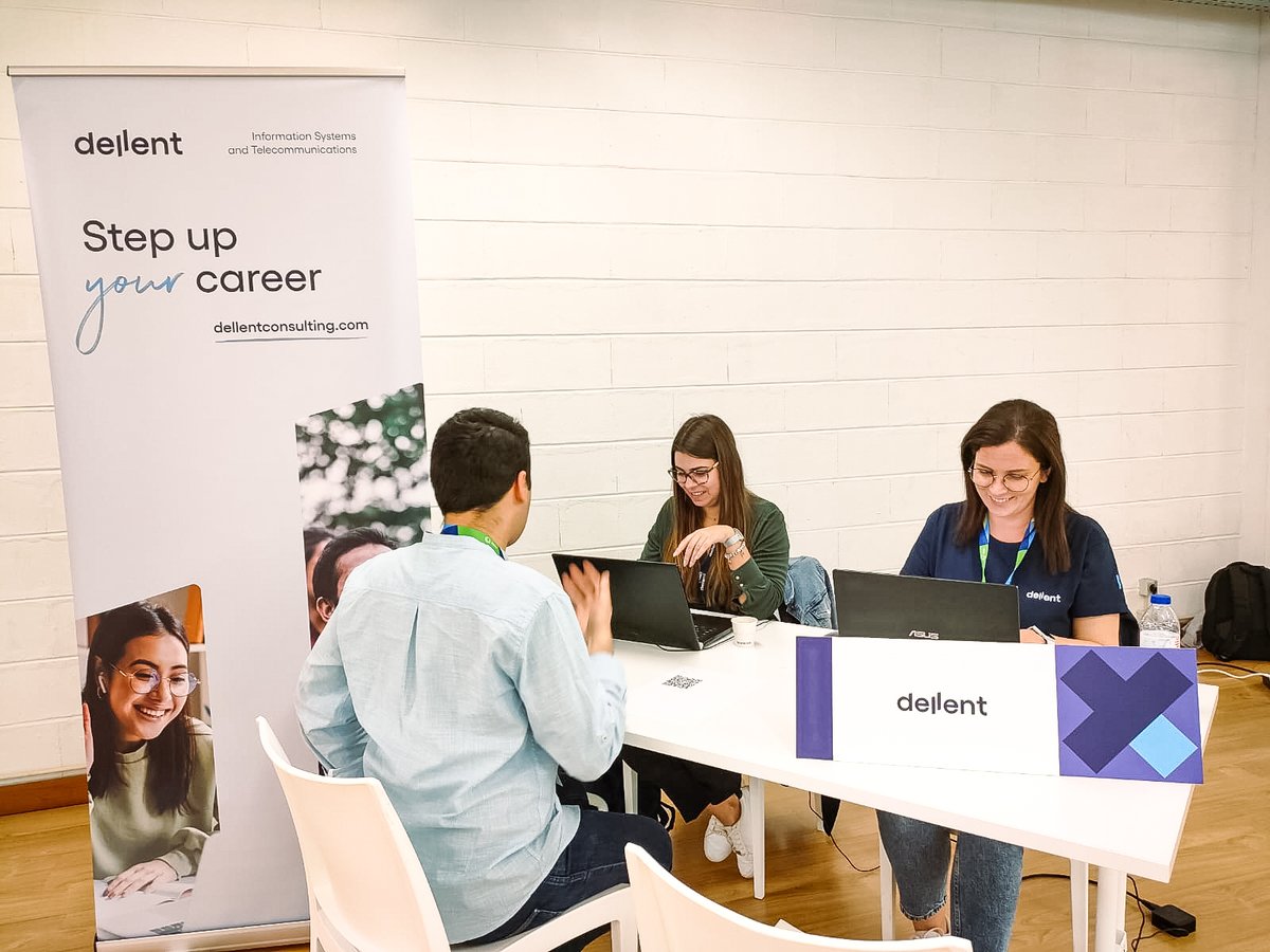wearedellent's tweet photo. Joana, Cláudia and Maria returned to the #UniversityofAveiro for another edition of the "Universidade 5.0" job fair where we were able to interview fantastic students. Thank you to everyone who came to meet us!

#dellent #stepupyourcareer #it #job #recruitment https://t.co/A6a2uA1L4R