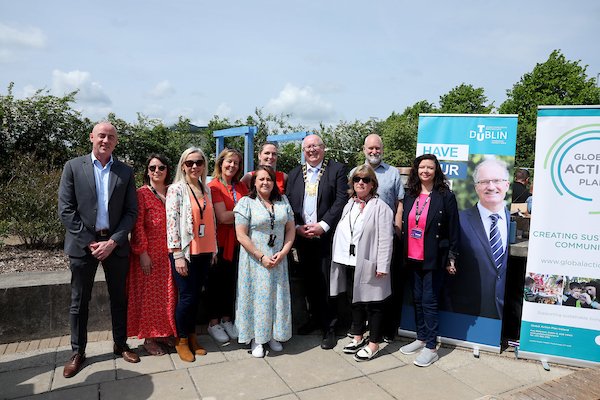 Mayor of Fingal Howard Mahony  opened a new community garden in Blanchardstown, on Wednesday May 17, 2023. The ‘GLAS @ TU Dublin’ garden will provide a space for local community groups and schools to grow fresh produce, reconnect with nature, and foster a stronger sense of