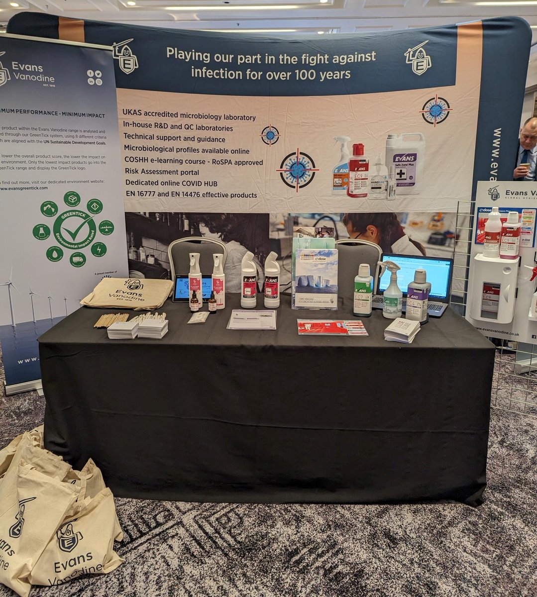 Vikki is all setup & ready to welcome visitors to our stand at #assistconf2023 at #GlasgowHilton this afternoon. She is also giving a talk for #CHSA on #sustainability tomorrow at 12pm.
#AssistFM #FM #facilitiesmanagement #sharingourexpertise