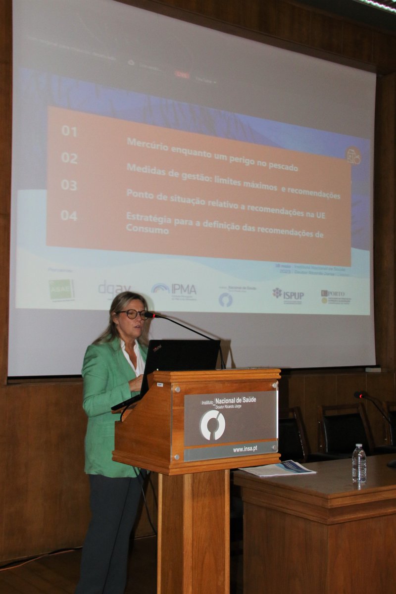 irj_pt's tweet photo. O @irj_pt acolheu, dia 16 de maio, no seu auditório em Lisboa, a sessão de apresentação pública das recomendações para o consumo de pescado para a população portuguesa.

Saiba mais ➡️ https://t.co/LIbdLEaVl5

#INSA #InstitutoRicardoJorge @DGAVpt @AsaeGov @ipma_pt @ISPUP #FCNAUP https://t.co/QqqwRNR57r